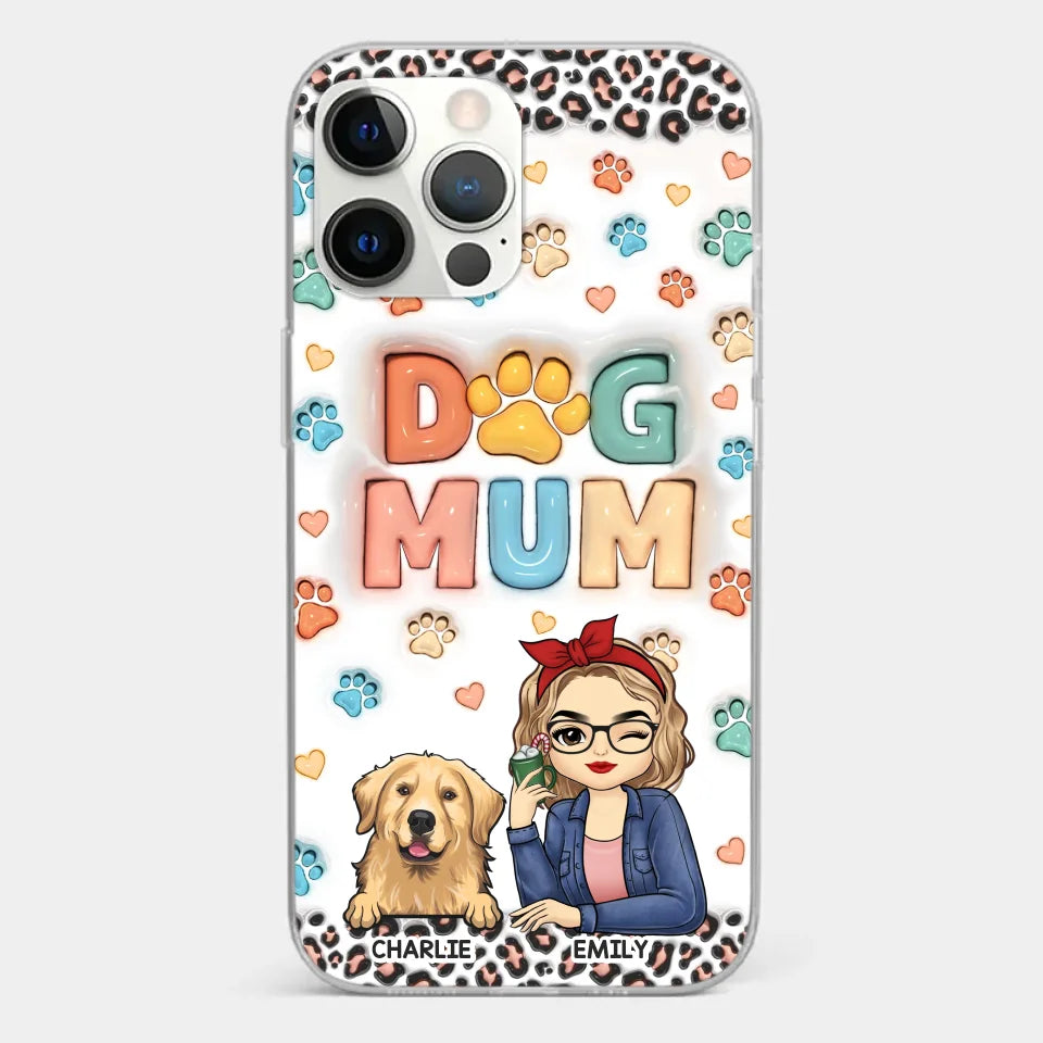 Furry Friends By My Side - Dog & Cat Personalized Custom 3D Inflated Effect Printed Clear Phone Case - Christmas Gift For Pet Owners, Pet Lovers
