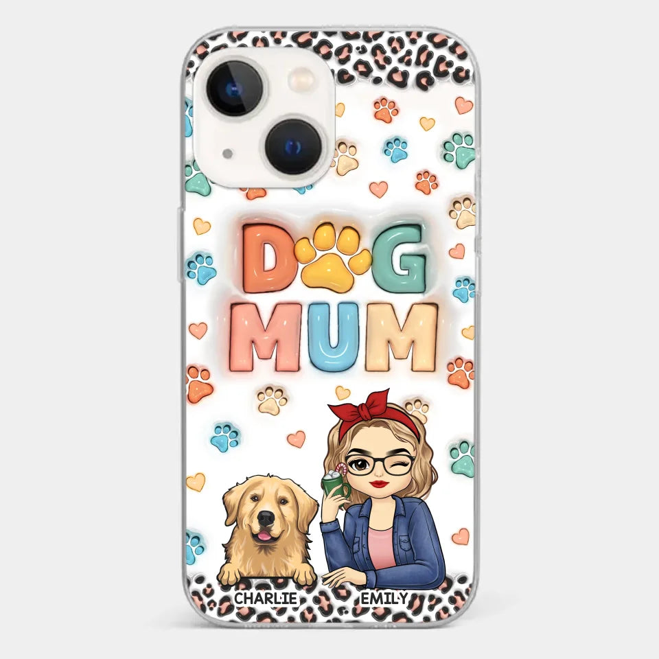 Furry Friends By My Side - Dog & Cat Personalized Custom 3D Inflated Effect Printed Clear Phone Case - Christmas Gift For Pet Owners, Pet Lovers
