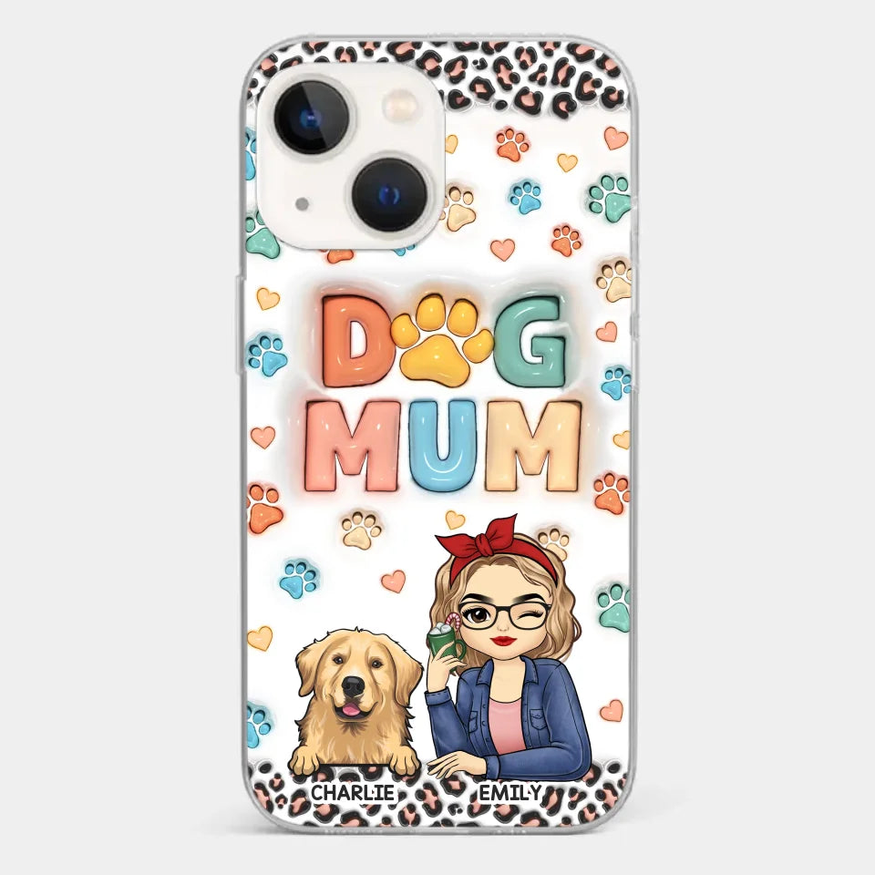 Furry Friends By My Side - Dog & Cat Personalized Custom 3D Inflated Effect Printed Clear Phone Case - Christmas Gift For Pet Owners, Pet Lovers