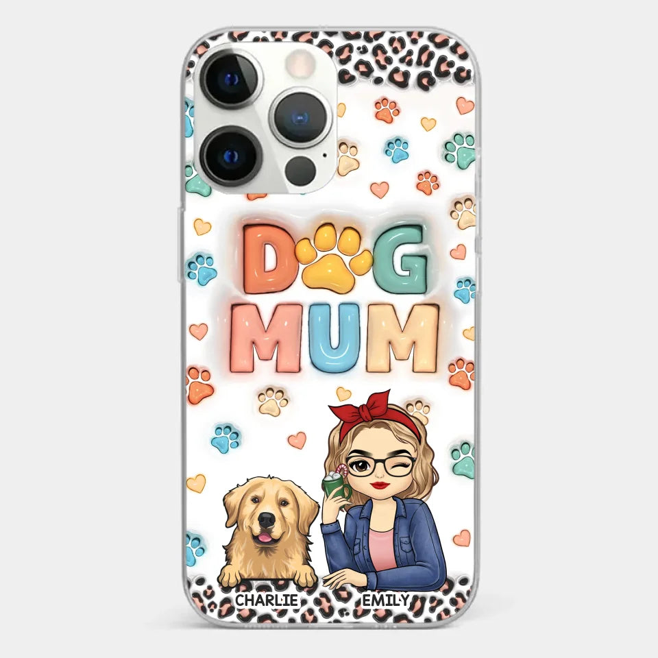 Furry Friends By My Side - Dog & Cat Personalized Custom 3D Inflated Effect Printed Clear Phone Case - Christmas Gift For Pet Owners, Pet Lovers
