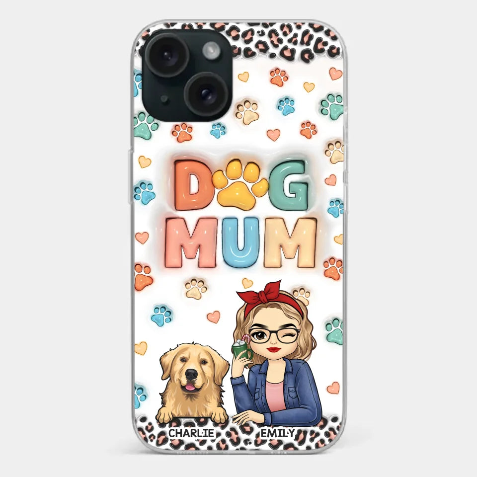 Furry Friends By My Side - Dog & Cat Personalized Custom 3D Inflated Effect Printed Clear Phone Case - Christmas Gift For Pet Owners, Pet Lovers