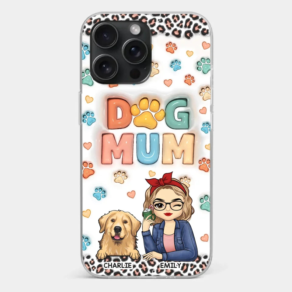 Furry Friends By My Side - Dog & Cat Personalized Custom 3D Inflated Effect Printed Clear Phone Case - Christmas Gift For Pet Owners, Pet Lovers