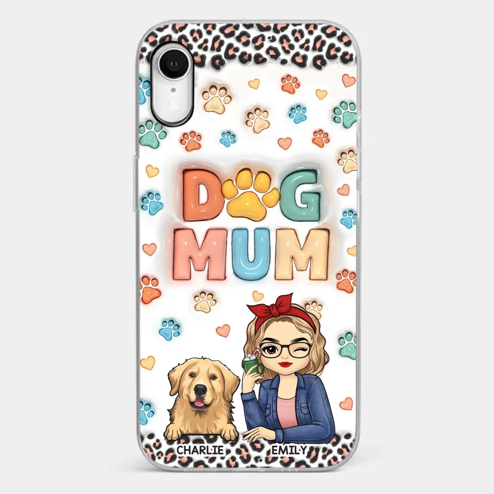 Furry Friends By My Side - Dog & Cat Personalized Custom 3D Inflated Effect Printed Clear Phone Case - Christmas Gift For Pet Owners, Pet Lovers