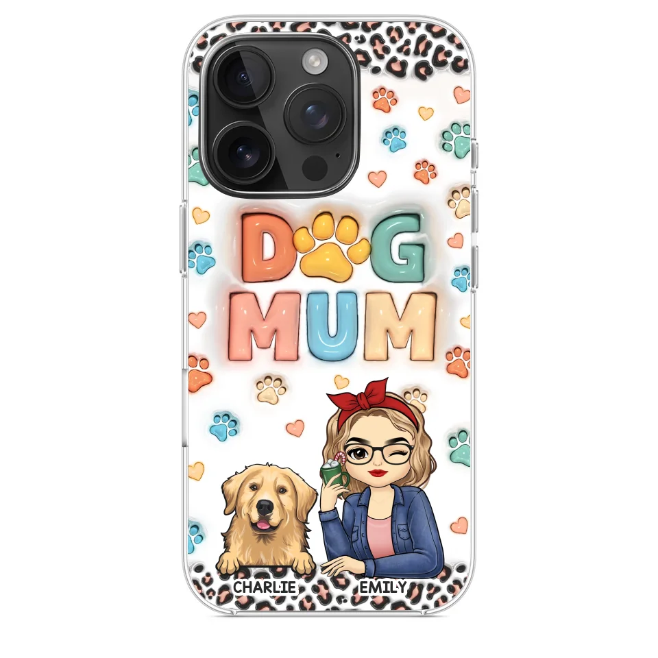 Furry Friends By My Side - Dog & Cat Personalized Custom 3D Inflated Effect Printed Clear Phone Case - Christmas Gift For Pet Owners, Pet Lovers