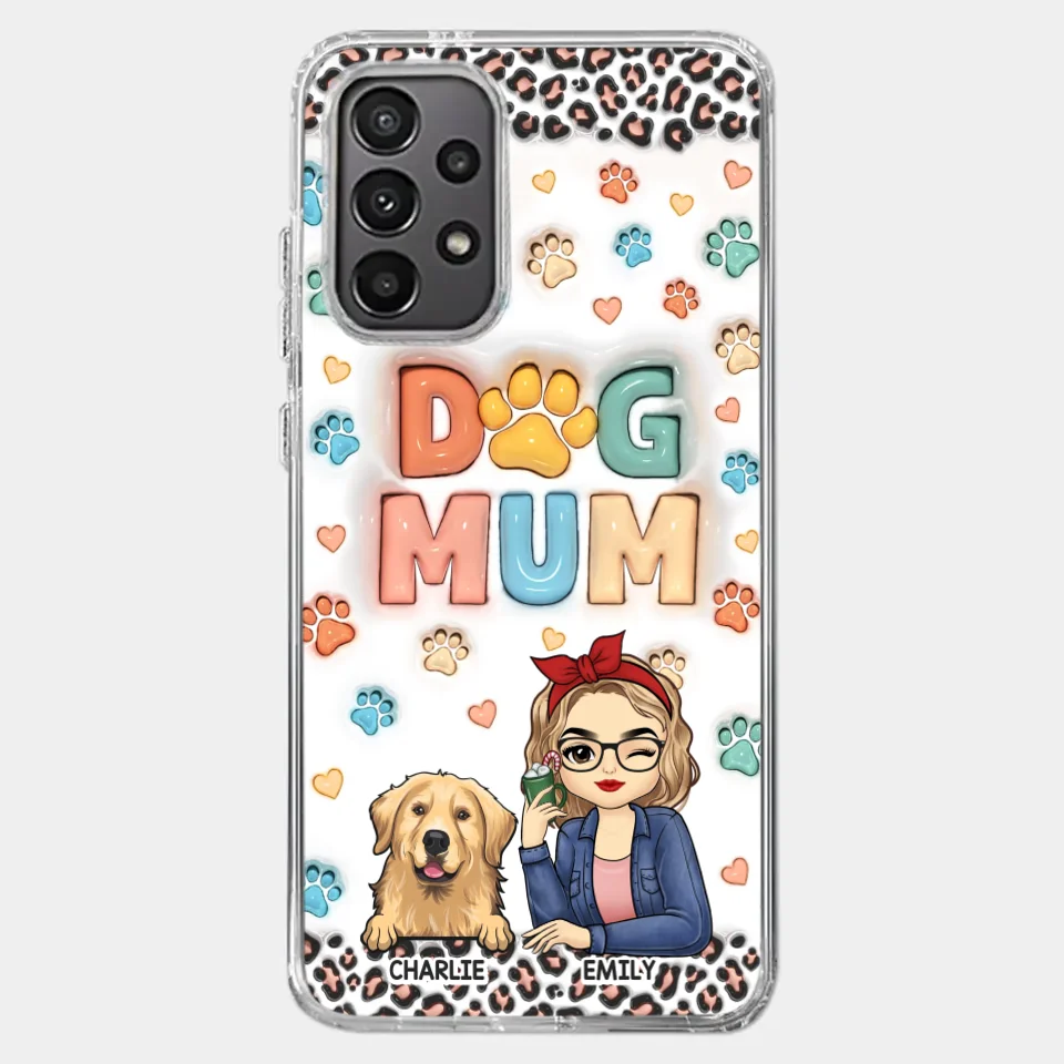 Furry Friends By My Side - Dog & Cat Personalized Custom 3D Inflated Effect Printed Clear Phone Case - Christmas Gift For Pet Owners, Pet Lovers