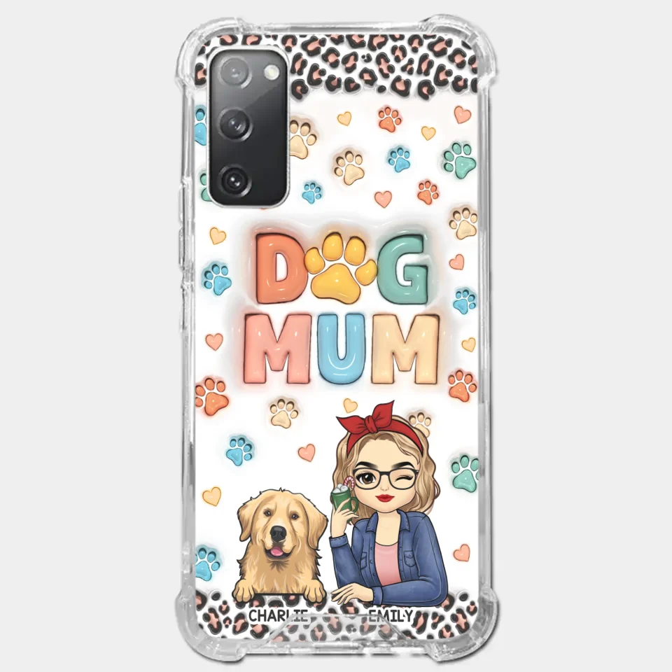 Furry Friends By My Side - Dog & Cat Personalized Custom 3D Inflated Effect Printed Clear Phone Case - Christmas Gift For Pet Owners, Pet Lovers