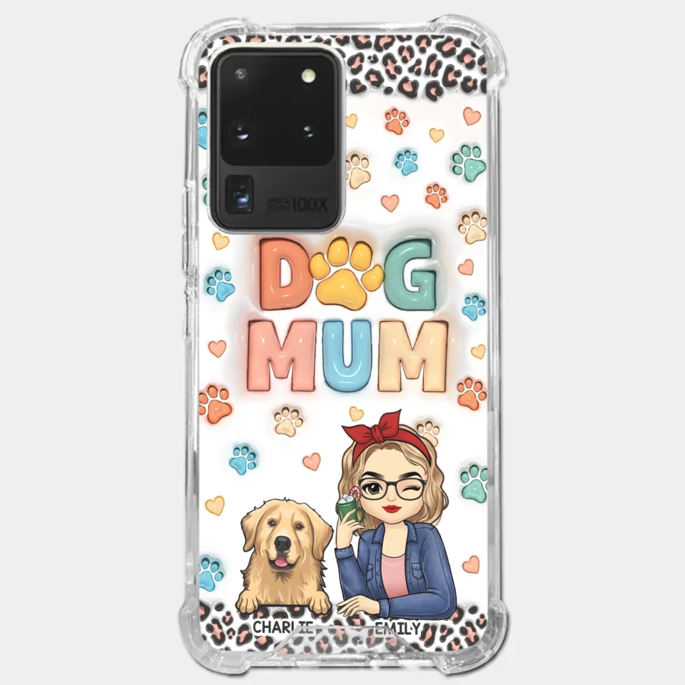Furry Friends By My Side - Dog & Cat Personalized Custom 3D Inflated Effect Printed Clear Phone Case - Christmas Gift For Pet Owners, Pet Lovers