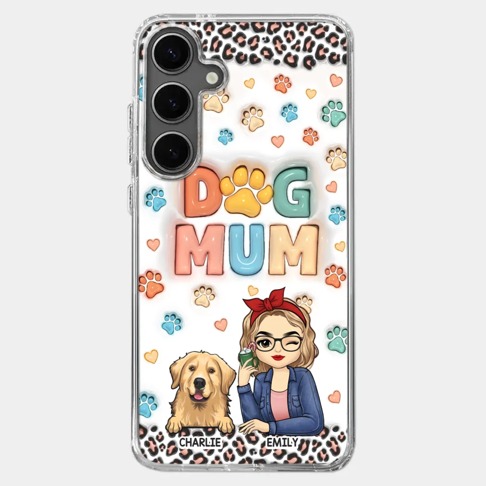 Furry Friends By My Side - Dog & Cat Personalized Custom 3D Inflated Effect Printed Clear Phone Case - Christmas Gift For Pet Owners, Pet Lovers