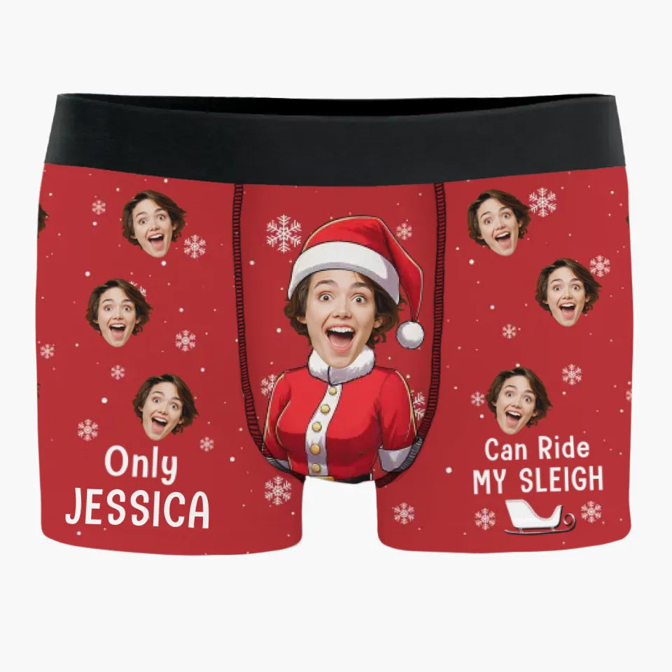 Custom Photo You're My Favorite Distraction - Funny Personalized Custom Boxer Briefs, Men's Boxers - Christmas Gift For Boyfriend, Husband, Anniversary