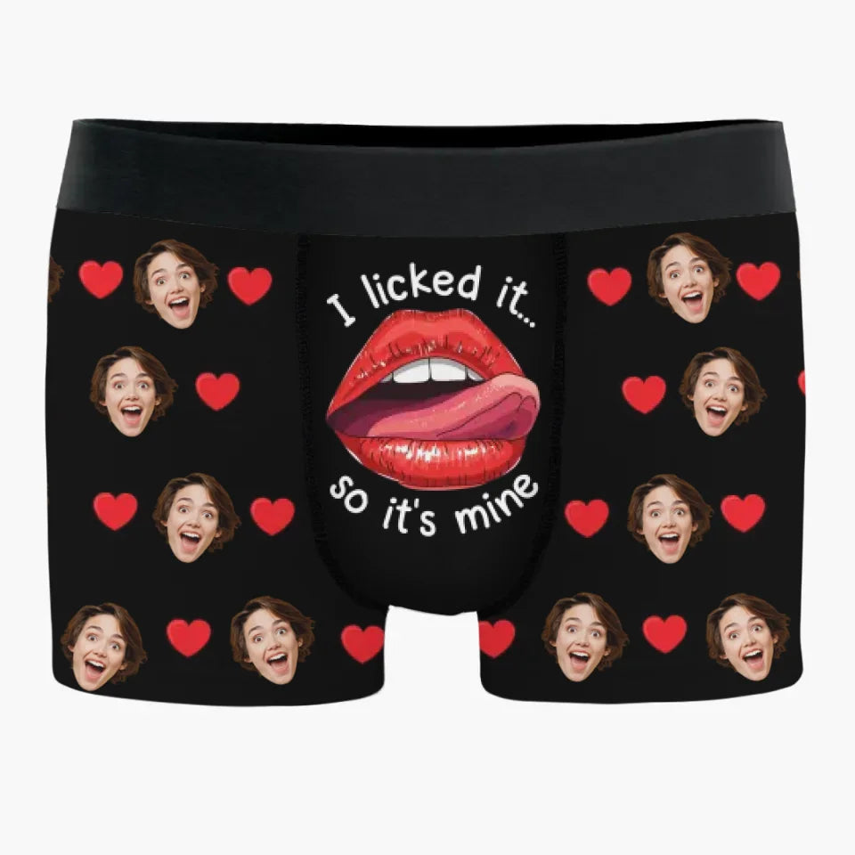 Custom Photo Your Smile Makes My Day Brighter - Couple Personalized Custom Boxer Briefs, Men's Boxers - Gift For Husband Wife, Anniversary