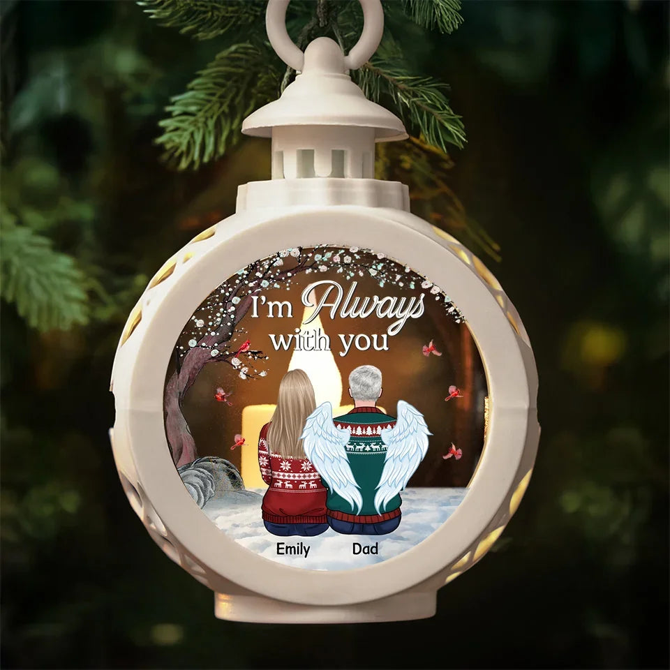 Your Life Was A Blessing, Love You Forever - Memorial Personalized Custom Candlelight Lantern Ornament - Sympathy Gift, Christmas Gift For Family Members