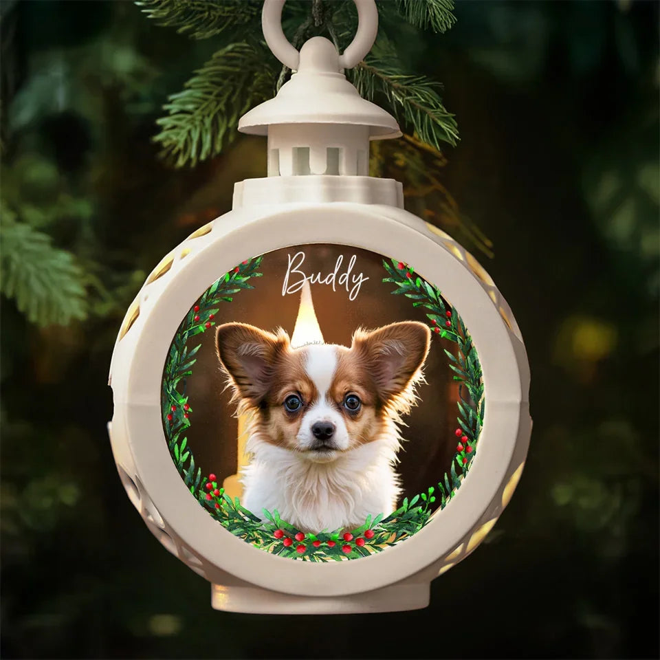 Custom Photo You Brought Us Endless Joy - Memorial Personalized Custom Candlelight Lantern Ornament - Sympathy Gift, Christmas Gift For Pet Owners, Pet Lovers