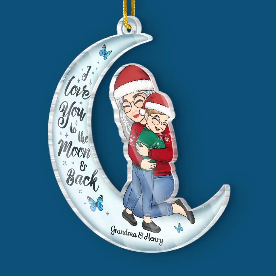 Grandmas Never Run Out Of Hugs Or Cookies - Family Personalized Custom Ornament - Acrylic Custom Shaped - Christmas Gift For Grandma, Grandchild