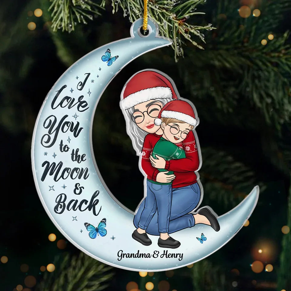 Grandmas Never Run Out Of Hugs Or Cookies - Family Personalized Custom Ornament - Acrylic Custom Shaped - Christmas Gift For Grandma, Grandchild