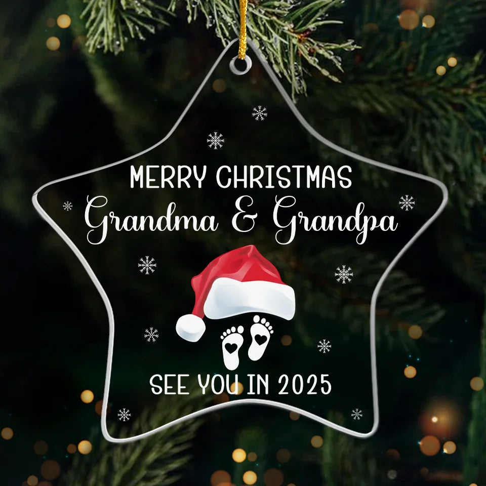 Our Tiny Miracle - Family Personalized Custom Ornament - Acrylic Custom Shaped - Christmas Gift For Family Members, Pregnancy