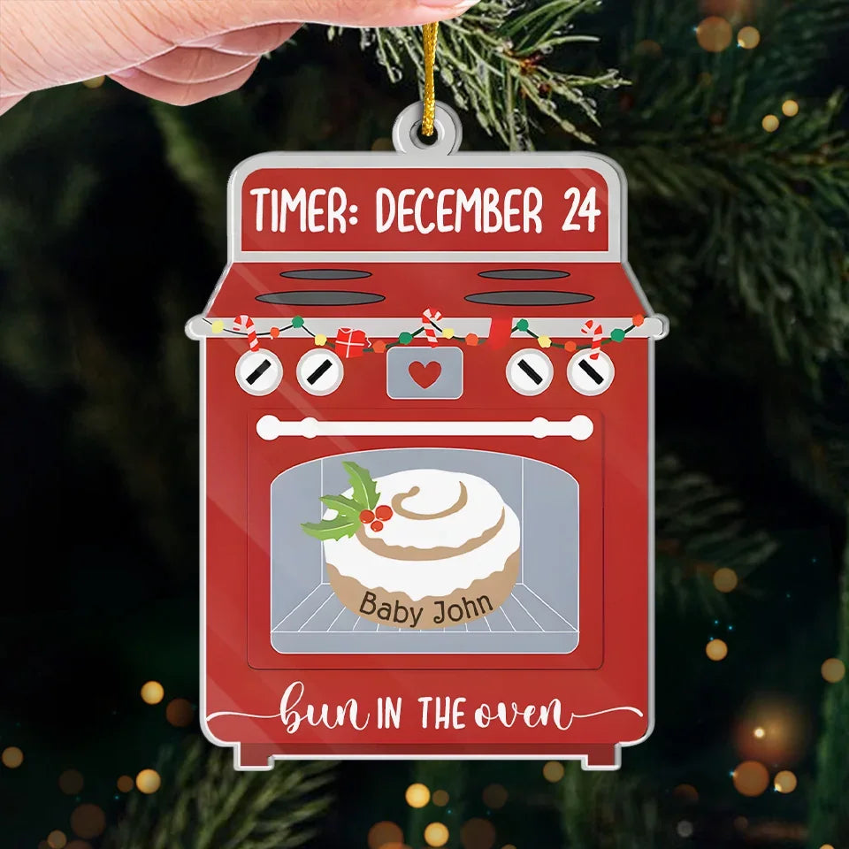 Adding An Extra Sparkle To The Holiday Season - Family Personalized Custom Ornament - Acrylic Custom Shaped - Christmas Gift For Baby Kids, Newborn Baby