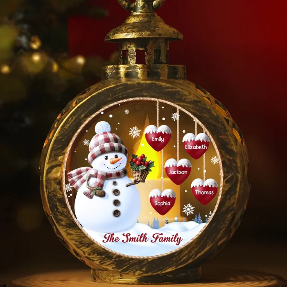 My Favorite Part Of Christmas Is Family - Family Personalized Custom Candlelight Lantern Ornament - New Arrival, Christmas Gift For Family Members AMZ