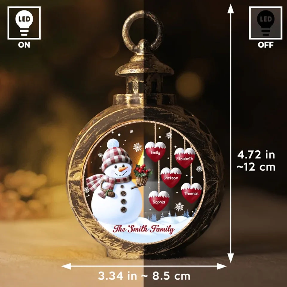 My Favorite Part Of Christmas Is Family - Family Personalized Custom Candlelight Lantern Ornament - New Arrival, Christmas Gift For Family Members AMZ
