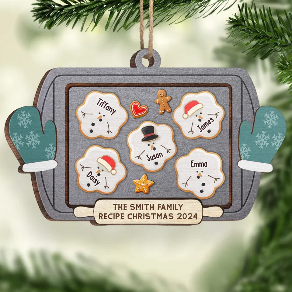 In Family, We Are Stronger Together - Family Personalized Custom Ornament - Wood Custom Shaped - Christmas Gift For Family Members