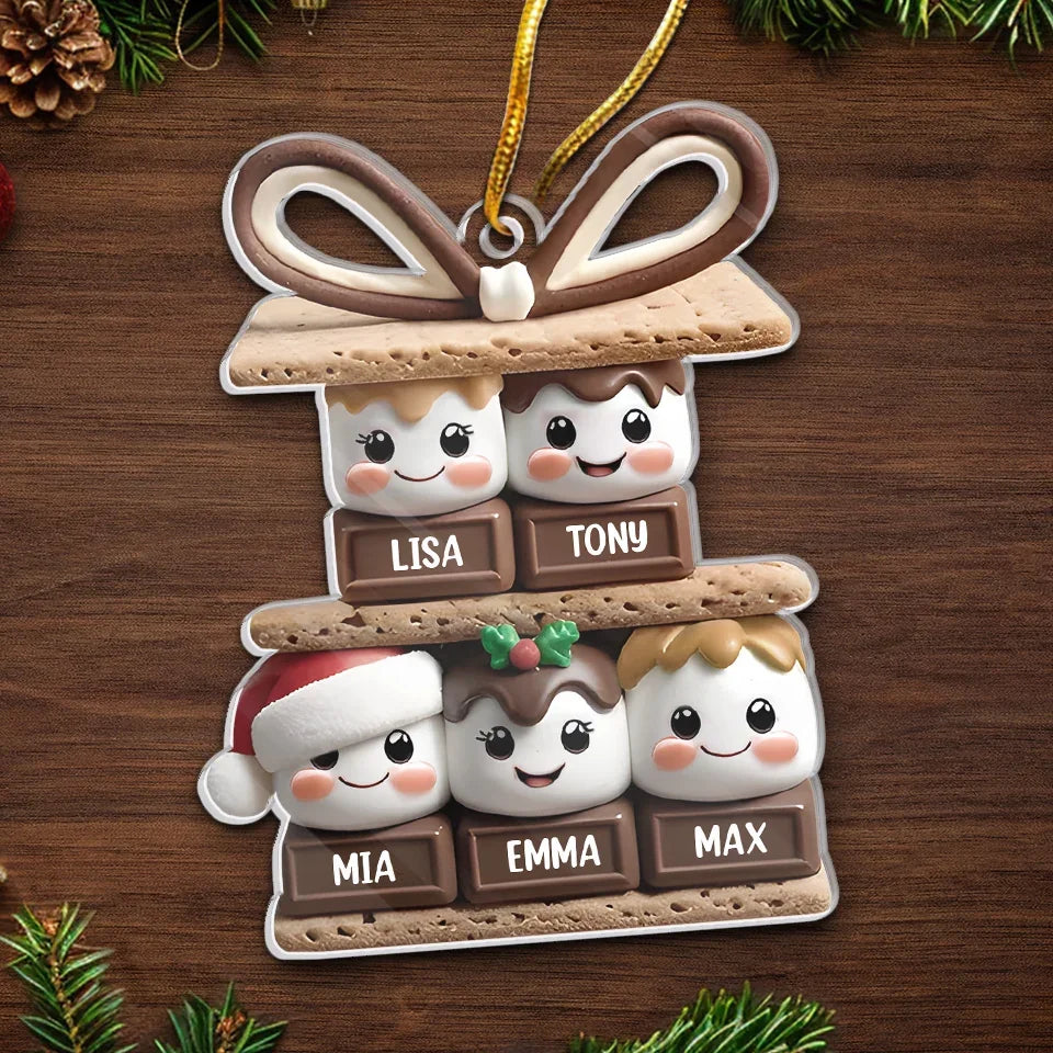 Christmas Is Best With Those You Love - Family Personalized Custom Ornament - Acrylic Custom Shaped - New Arrival, Christmas Gift For Family Members AMZ
