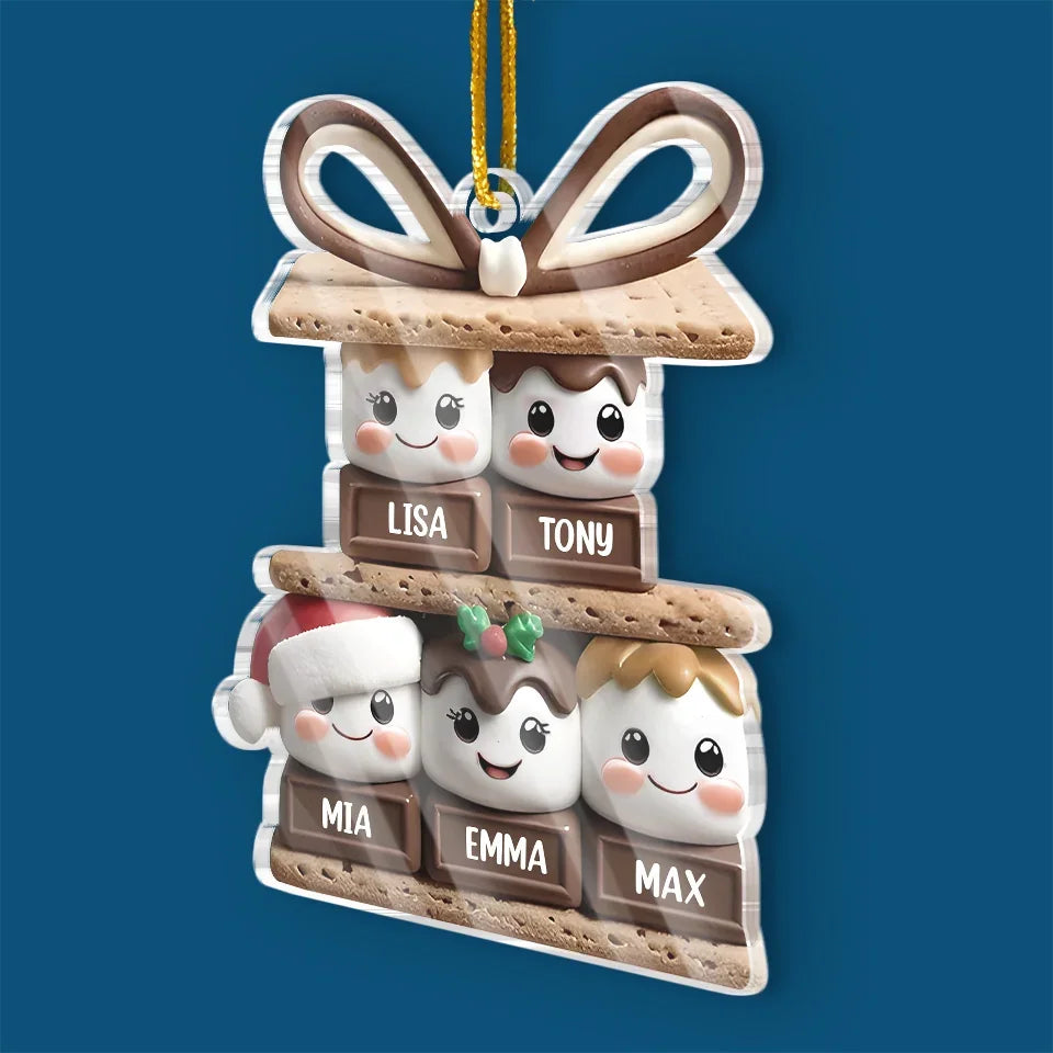 Christmas Is Best With Those You Love - Family Personalized Custom Ornament - Acrylic Custom Shaped - New Arrival, Christmas Gift For Family Members AMZ