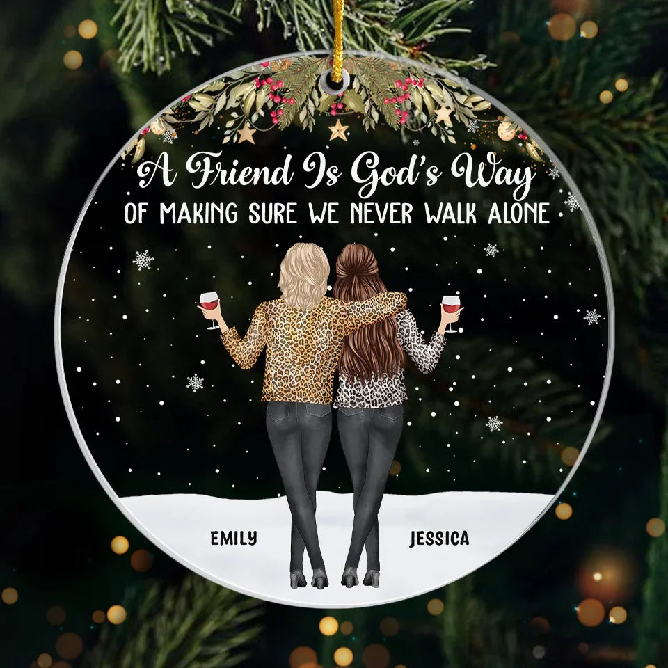 Make It A December To Remember - Bestie Personalized Custom Ornament - Acrylic Custom Shaped - Christmas Gift For Best Friends, BFF, Sisters