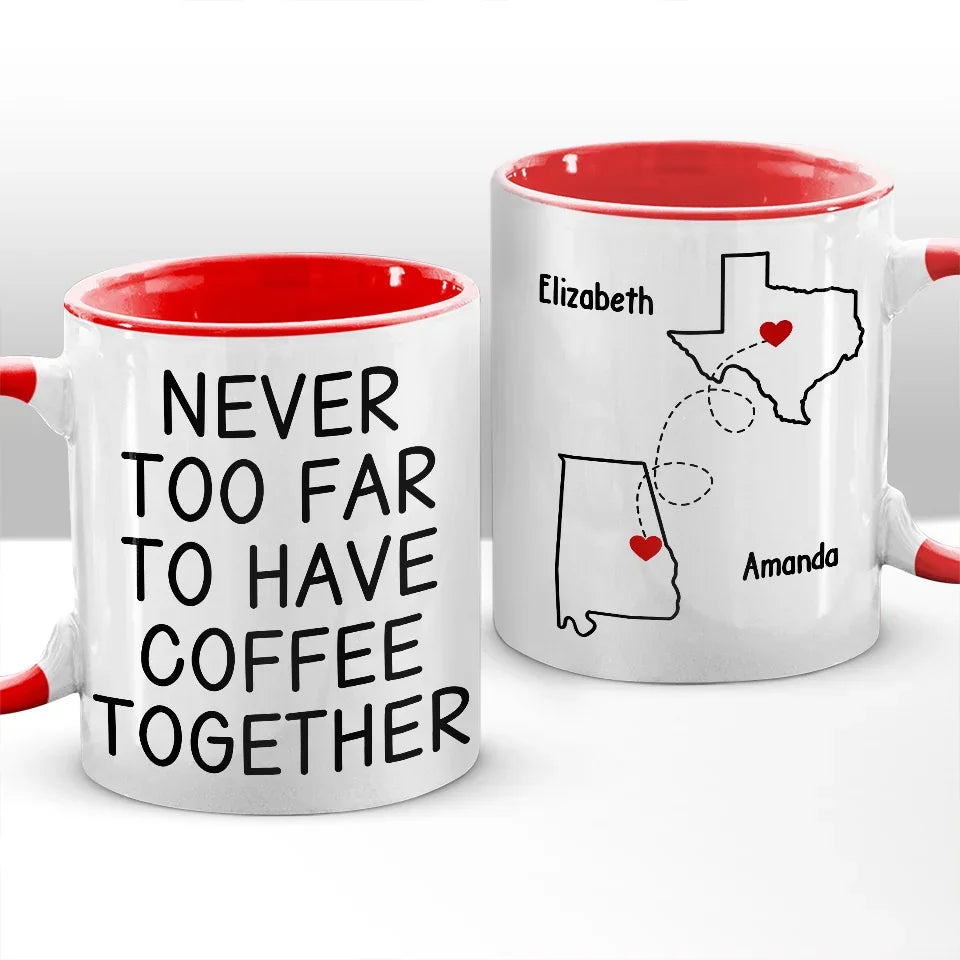 Finally Made The Nice List - Bestie Personalized Custom Accent Mug - Christmas Gift For Best Friends, BFF, Sisters