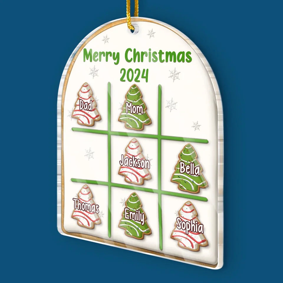 Christmas Is The Day That Holds All Time Together - Family Personalized Custom Ornament - Acrylic Custom Shaped - Christmas Gift For Family Members