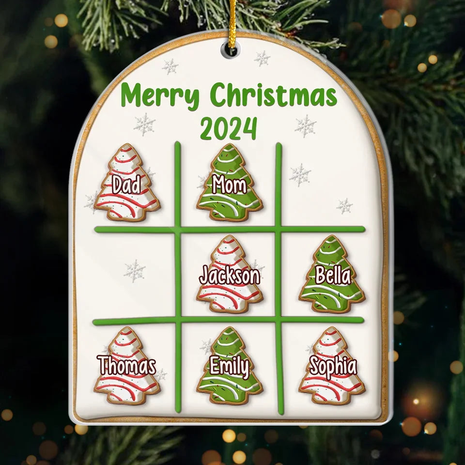 Christmas Is The Day That Holds All Time Together - Family Personalized Custom Ornament - Acrylic Custom Shaped - Christmas Gift For Family Members