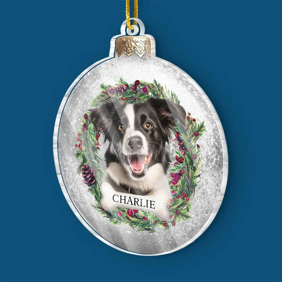 Custom Photo You’ll Always Be With Me In Spirit - Memorial Personalized Custom Ornament - Acrylic Custom Shaped - Sympathy Gift, Christmas Gift For Pet Owners, Pet Lovers