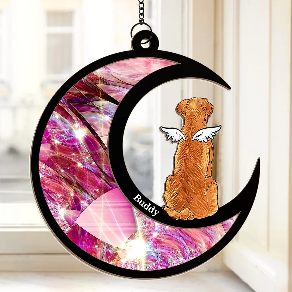 You Are My Angel, Always By My Side - Memorial Personalized Window Hanging Suncatcher - Sympathy Gift For Pet Owners, Pet Lovers
