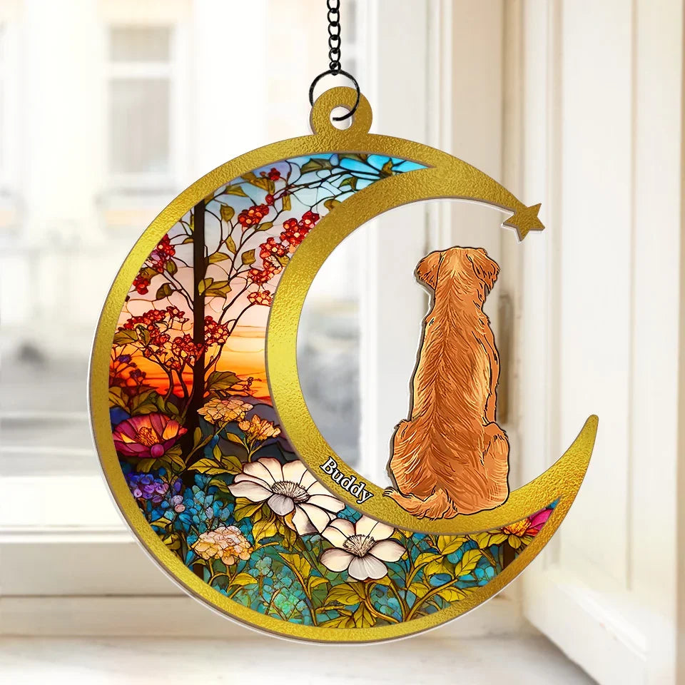 You Filled My Life With Love And My Heart With Joy - Memorial Personalized Window Hanging Suncatcher - Sympathy Gift For Pet Owners, Pet Lovers
