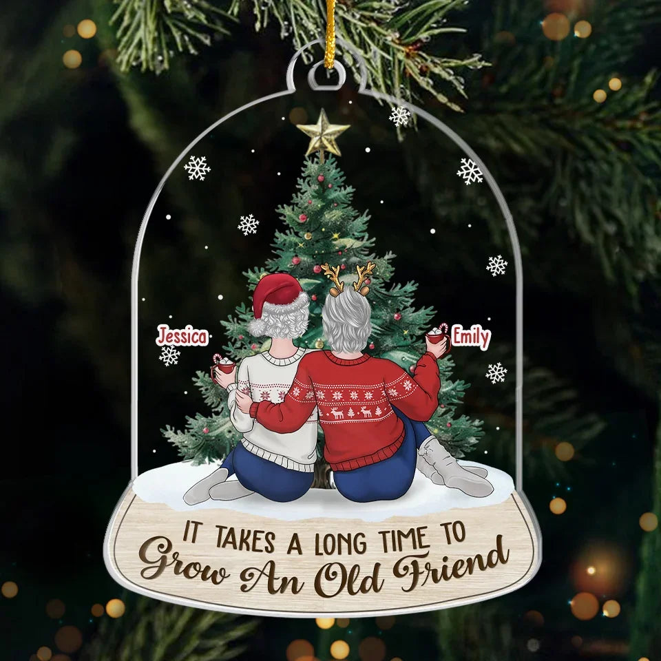 Making Spirits Bright With My Favorite People - Bestie Personalized Custom Ornament - Acrylic Custom Shaped - Christmas Gift For Best Friends, BFF, Sisters