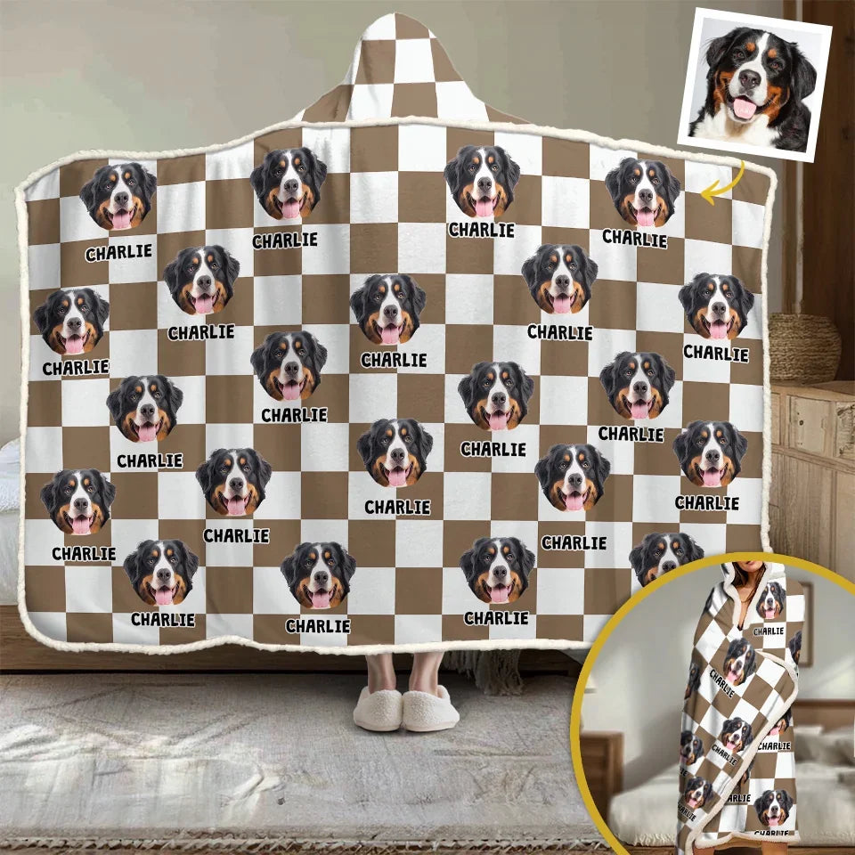 Custom Photo Every Day Is Better With A Wagging Tail - Dog & Cat Personalized Custom Snuggle Blanket, Hoodie Blanket - Christmas Gift For Pet Owners, Pet Lovers