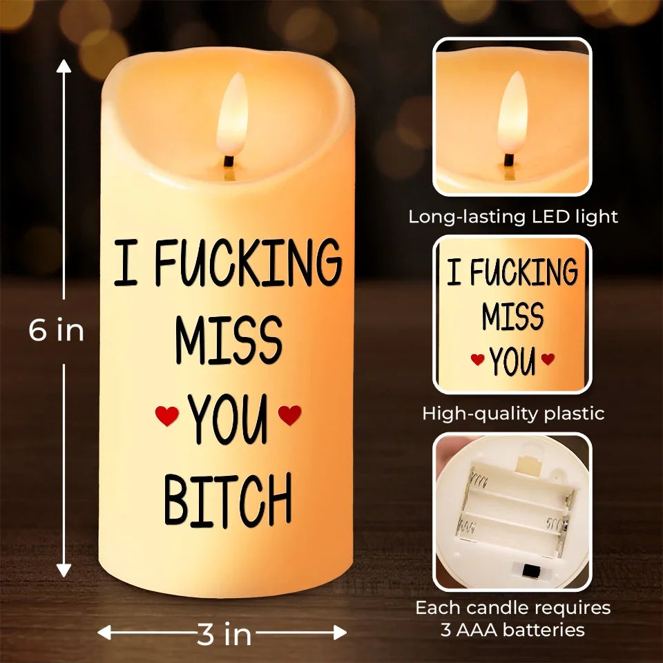I Dream Of Living Closer To You - Bestie Personalized Custom LED Candle - Christmas Gift For Best Friends, BFF, Sisters