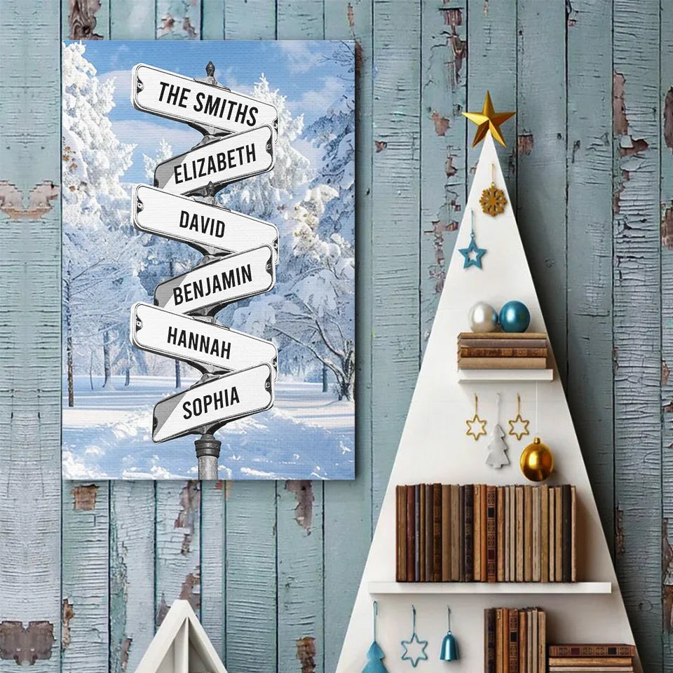 We Go Together Like Winter - Family Personalized Custom Vertical Poster - Christmas Gift For Family Members