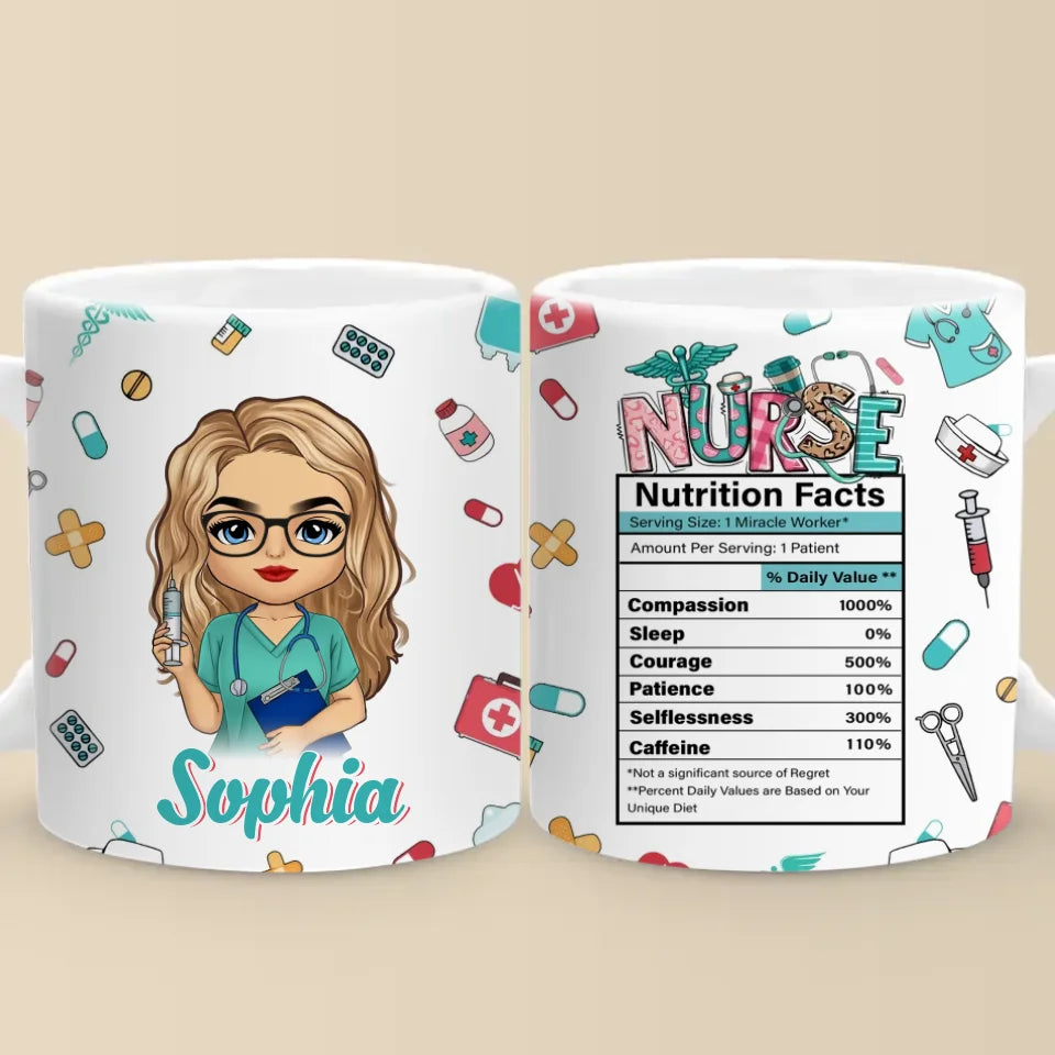 An Angel With A Stethoscope - Nurse  Personalized Custom Mug - Appreciation, Thank You Gift, Nurse Life