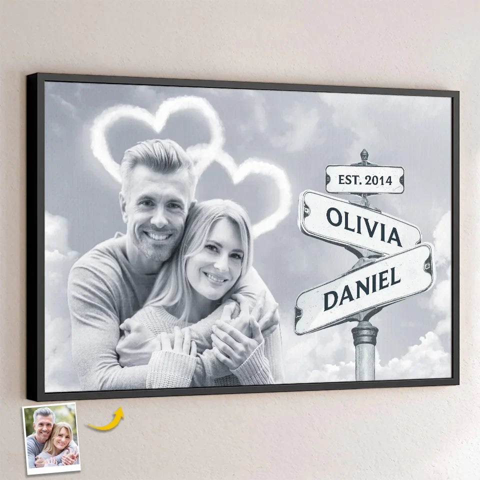Custom Photo Every Moment With You Is A Treasure - Couple Personalized Custom Horizontal Poster - Gift For Husband Wife, Anniversary