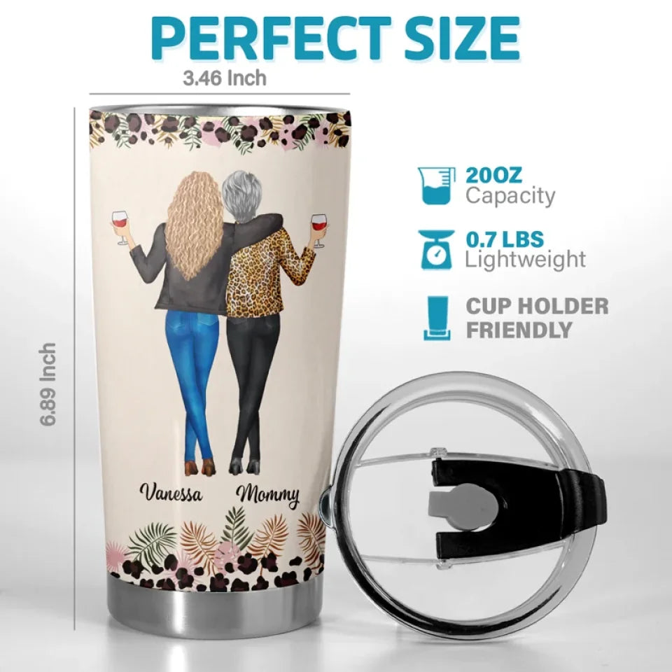 Forever My Baby Girl - Family Personalized Custom Tumbler - Gift For Mom, Daughter