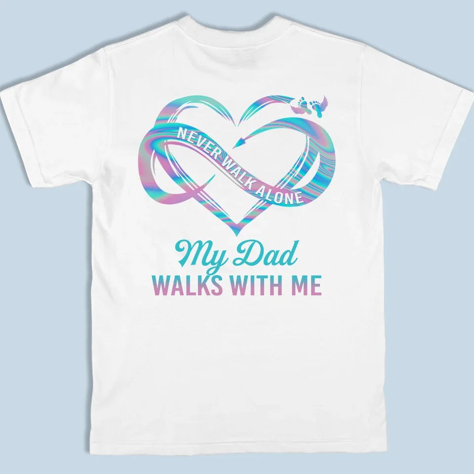 Custom Photo Your Wings Were Ready But My Heart Was Not - Memorial Personalized Custom Back And Front Printed Unisex T-shirt - Sympathy Gift For Family Members