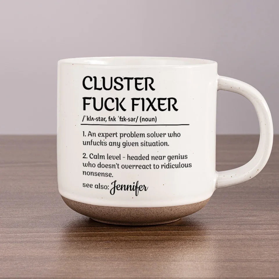 Expert Problem Solver - Coworker Personalized Custom Printed Pottery Mug - Gift For Coworkers, Work Friends, Colleagues