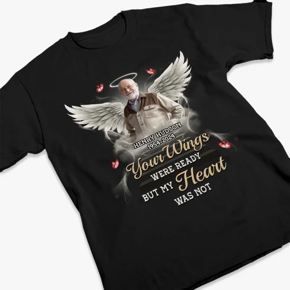 Custom Photo You Will Remain In Our Hearts Forever - Memorial Personalized Custom Unisex T-shirt, Premium T-shirt, Hoodie - Sympathy Gift, Christmas Gift For Family Members