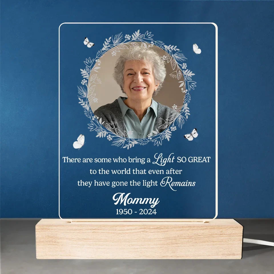 Custom Photo Your Light Will Guide Us Always - Memorial Personalized Custom Shaped 3D LED Light - Sympathy Gift, Christmas Gift For Family Members