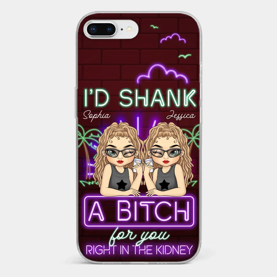 With You, It’s Always Fun - Bestie Personalized Custom Clear Phone Case - Gift For Best Friends, BFF, Sisters