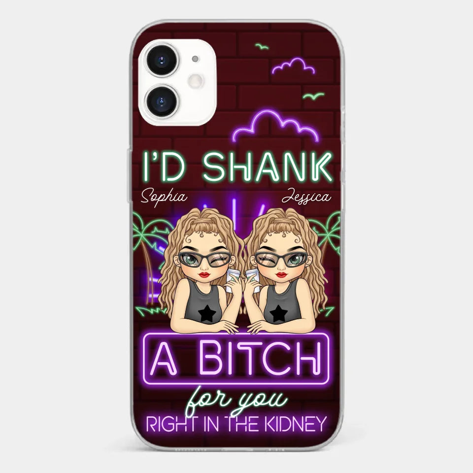 With You, It’s Always Fun - Bestie Personalized Custom Clear Phone Case - Gift For Best Friends, BFF, Sisters