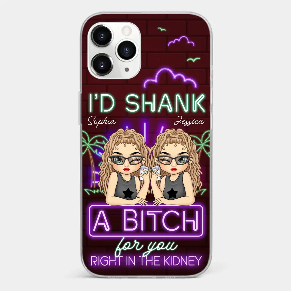 With You, It’s Always Fun - Bestie Personalized Custom Clear Phone Case - Gift For Best Friends, BFF, Sisters