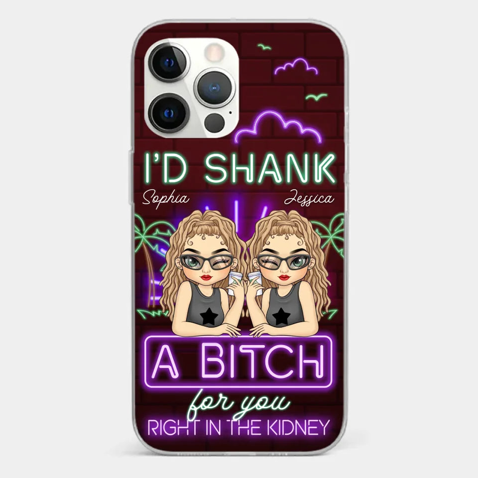With You, It’s Always Fun - Bestie Personalized Custom Clear Phone Case - Gift For Best Friends, BFF, Sisters
