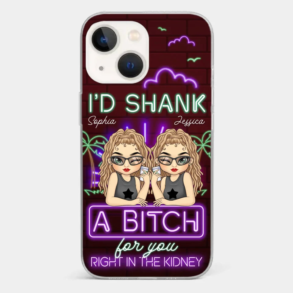 With You, It’s Always Fun - Bestie Personalized Custom Clear Phone Case - Gift For Best Friends, BFF, Sisters