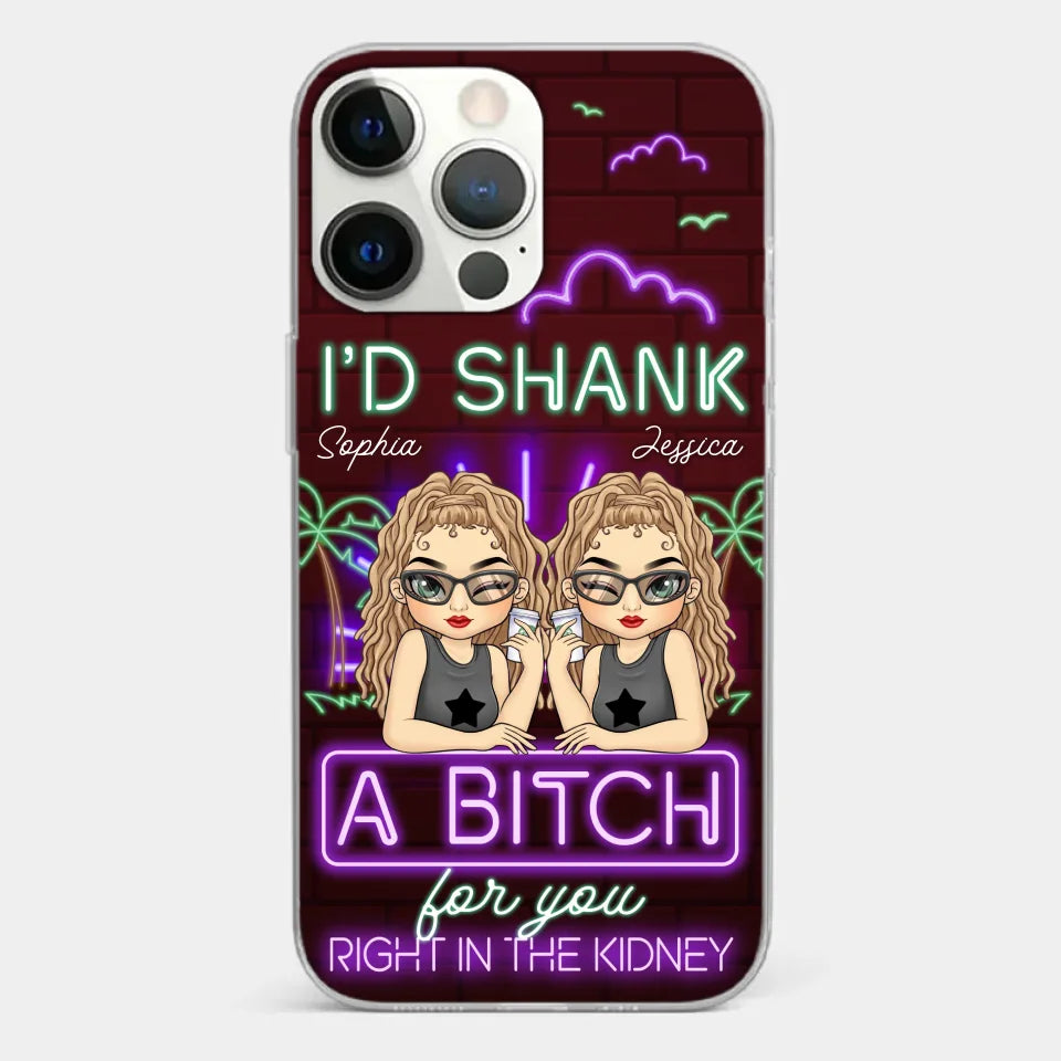 With You, It’s Always Fun - Bestie Personalized Custom Clear Phone Case - Gift For Best Friends, BFF, Sisters