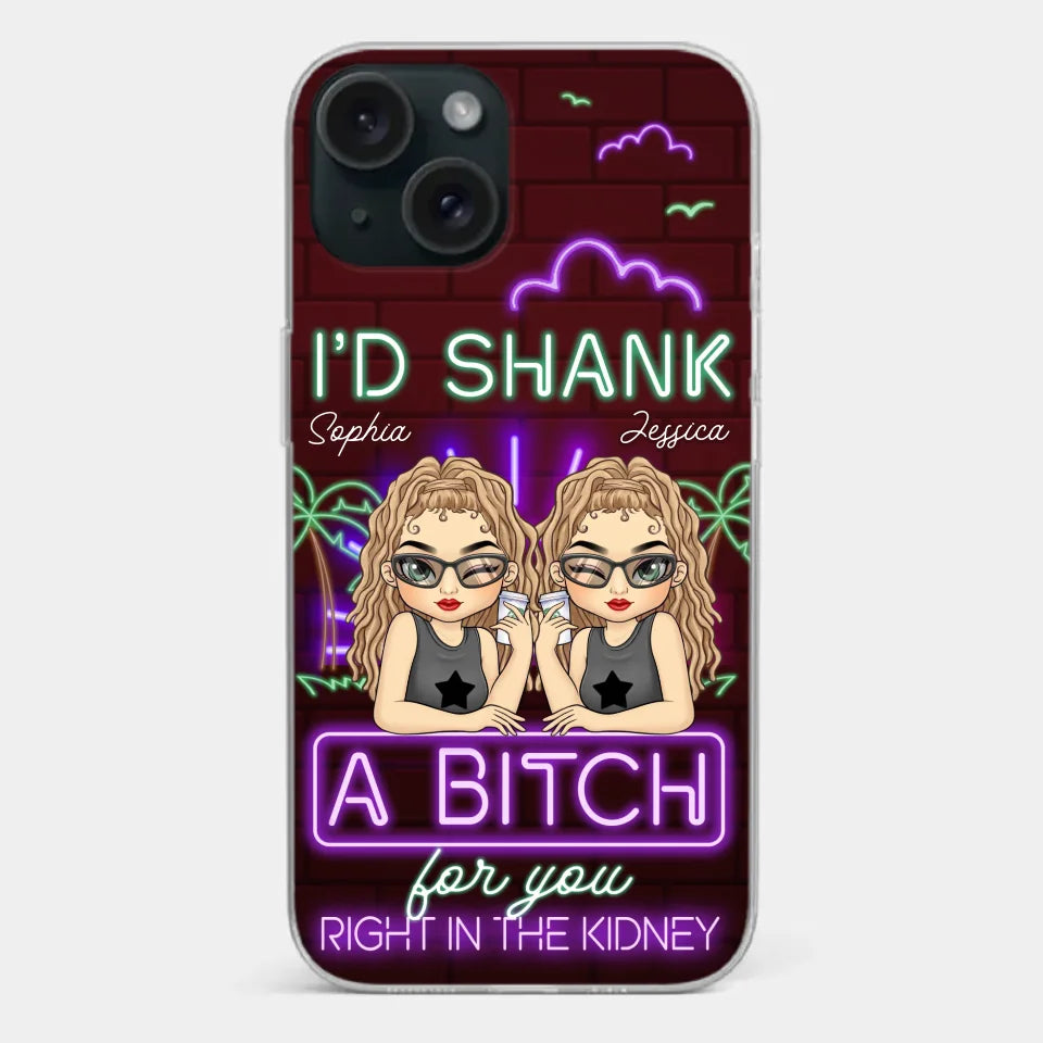 With You, It’s Always Fun - Bestie Personalized Custom Clear Phone Case - Gift For Best Friends, BFF, Sisters